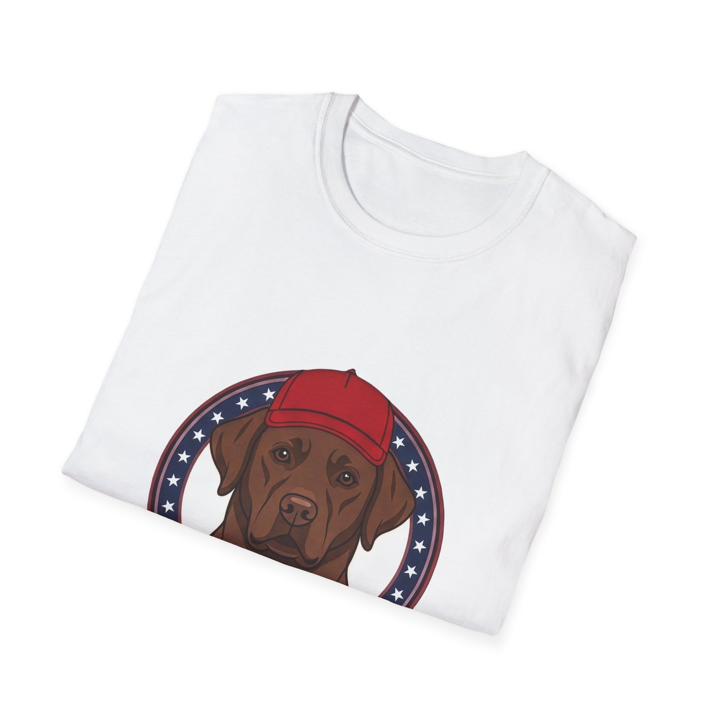 Chocolate Labs for Trump T-Shirt | Dog Lover Political Design