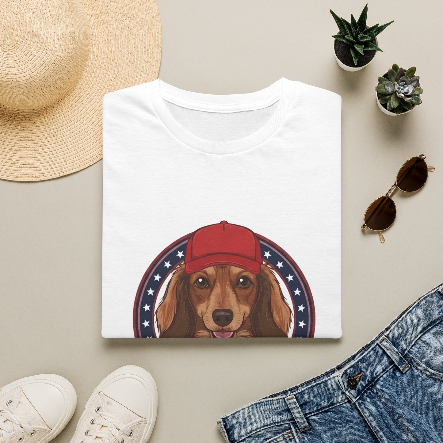 Longhaired Mini Dachshunds for Trump T-Shirt