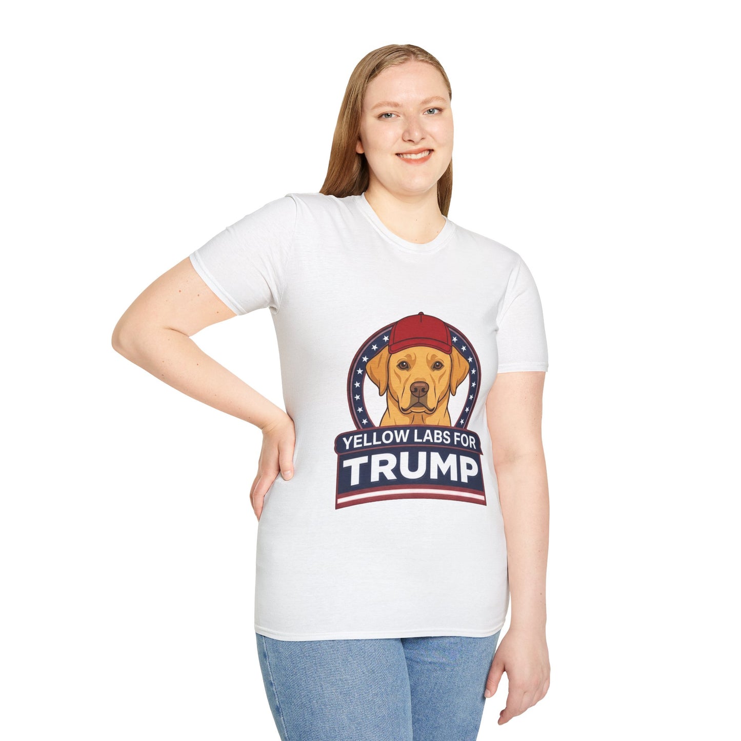 Yellow Labs for Trump T-Shirt — Pro-Trump Labrador Graphic Tee