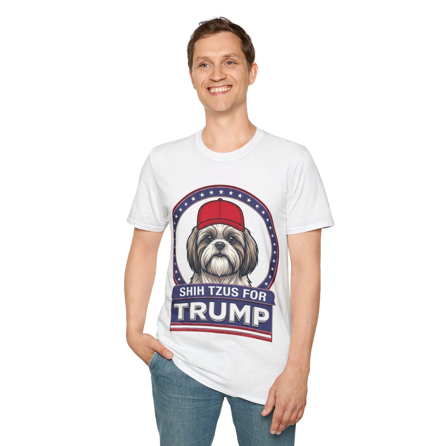 Shih Tzus for Trump T-Shirt — Pro-Trump Dog Lover Tee