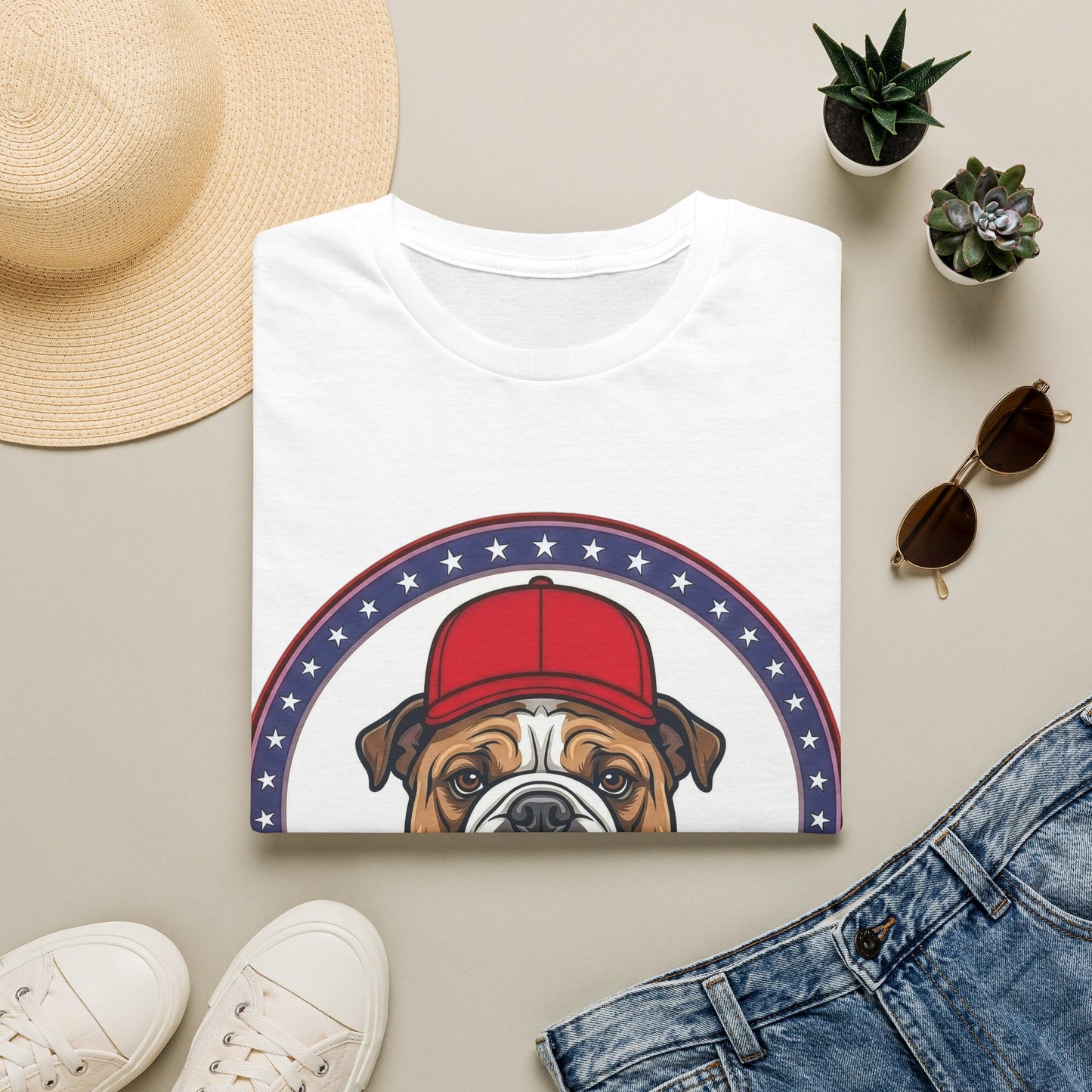 Bulldogs for Trump T-Shirt | Patriotic Bulldog Graphic Tee