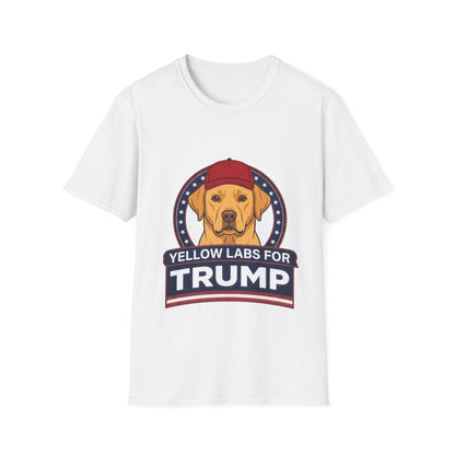 Yellow Labs for Trump T-Shirt — Pro-Trump Labrador Graphic Tee