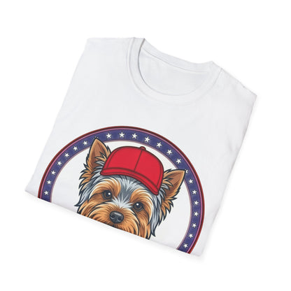 Yorkies for Trump T-Shirt — Patriotic Dog Lover Tee