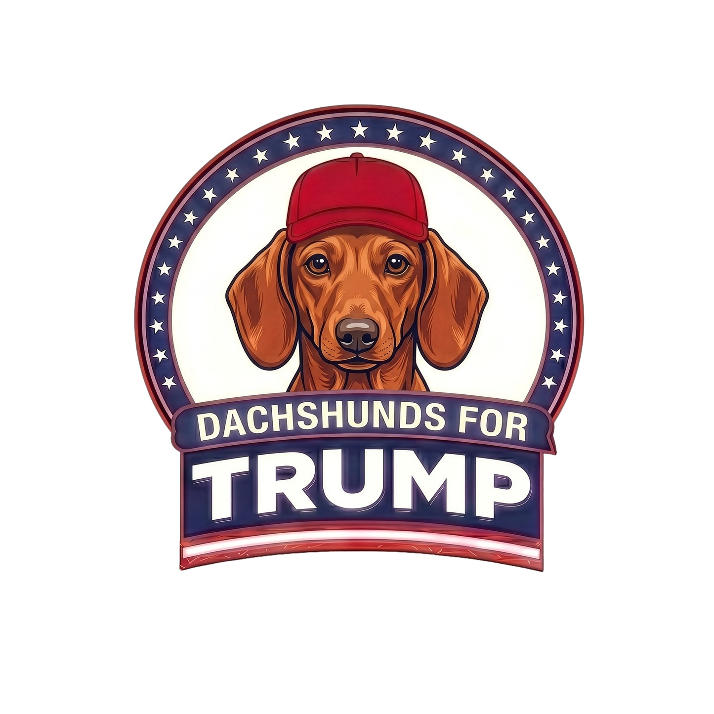 Dachshunds for Trump T-Shirt | Political Dog Design