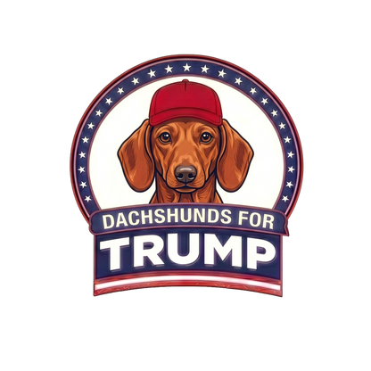 Dachshunds for Trump T-Shirt | Political Dog Design