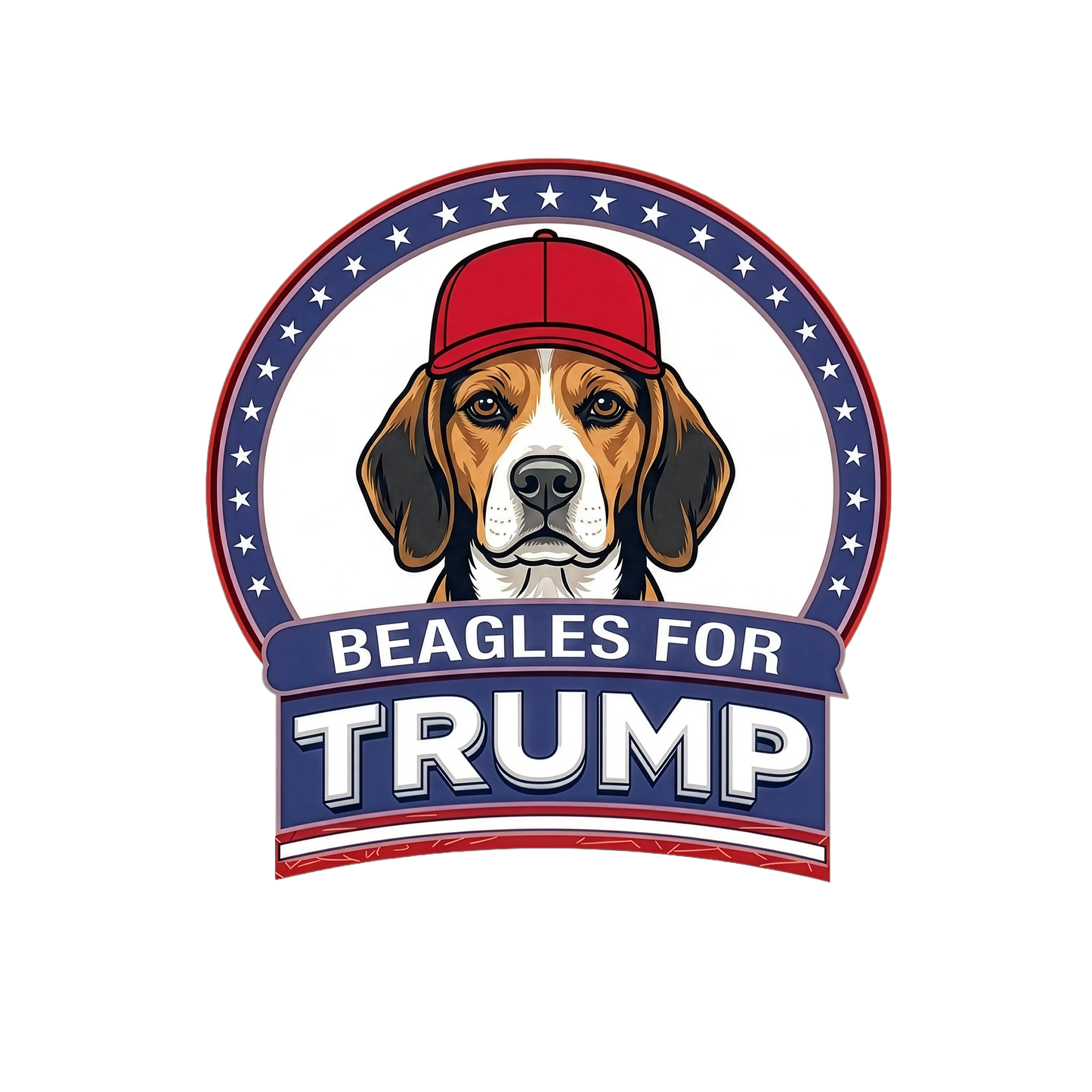 Beagles for Trump T-Shirt | Political Dog Design