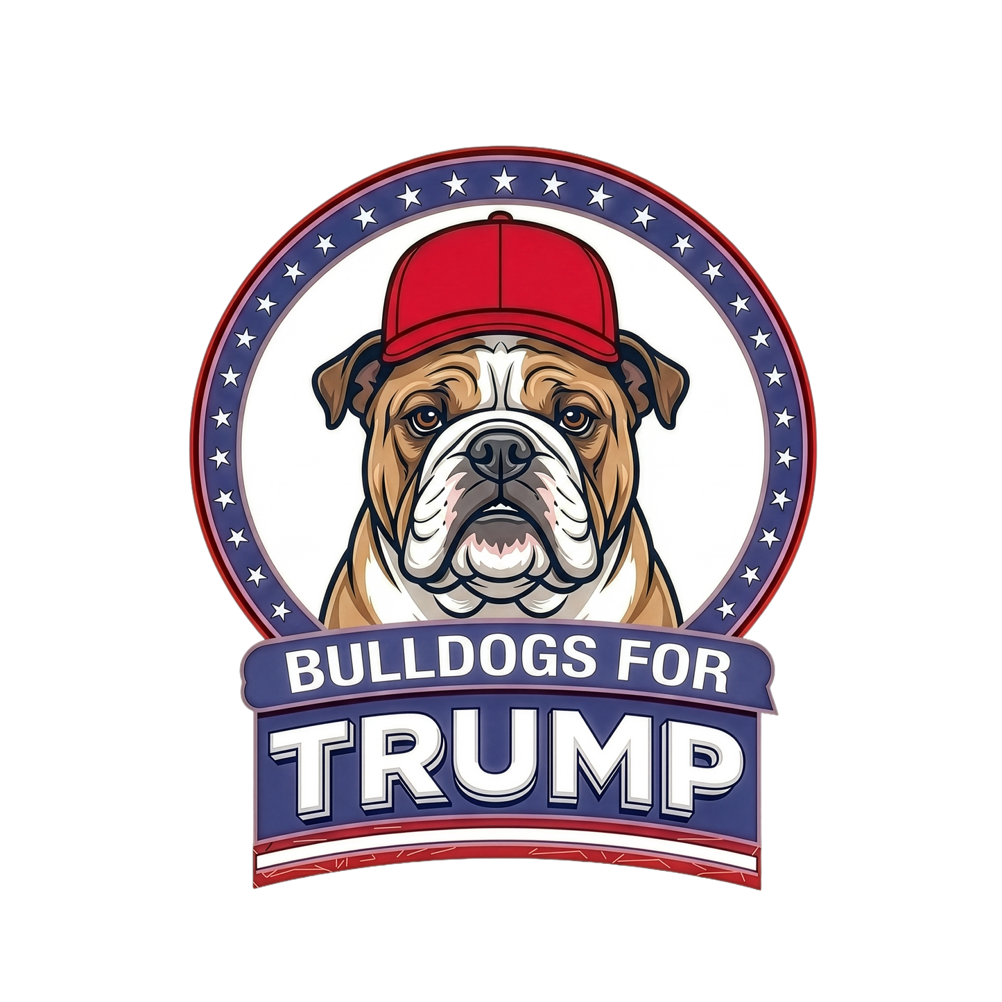 Bulldogs for Trump T-Shirt | Patriotic Bulldog Graphic Tee