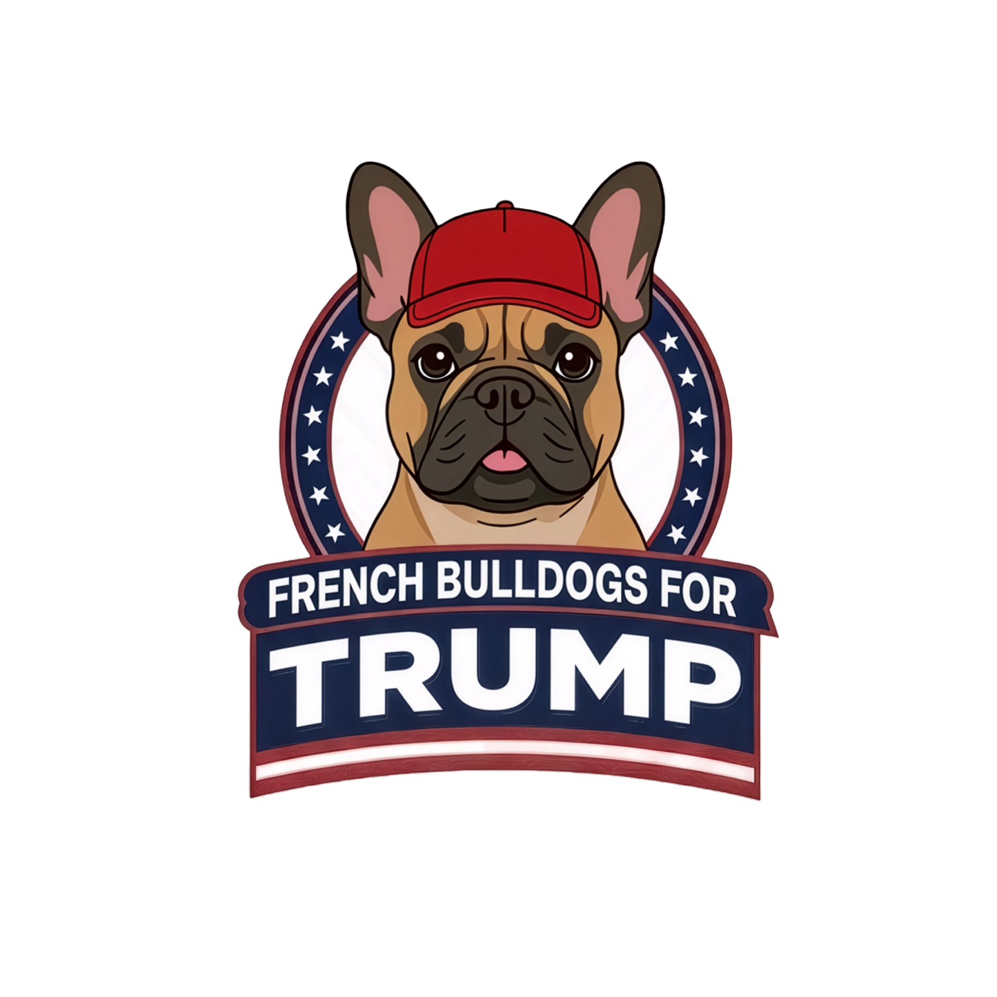 French Bulldogs for Trump T-Shirt | Political Dog Design