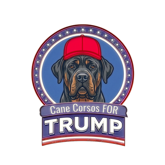 Cane Corso Trump Design T-Shirt | Political Dog Portrait