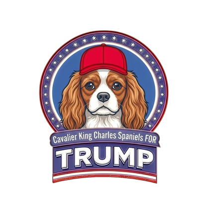 Cavalier King Charles Spaniels for Trump T-Shirt | Political Dog Design