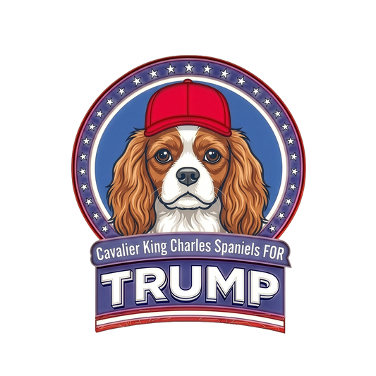 Cavalier King Charles Spaniels for Trump T-Shirt | Political Dog Design