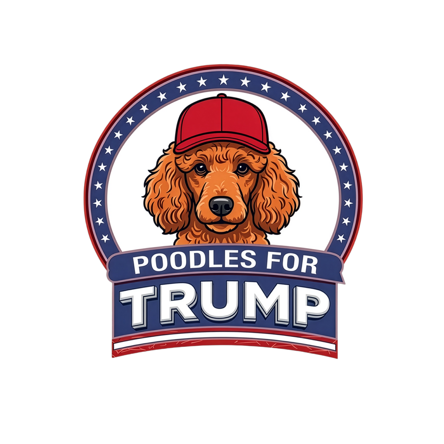 Poodles for Trump T-Shirt — Pro-Trump Political Graphic Tee
