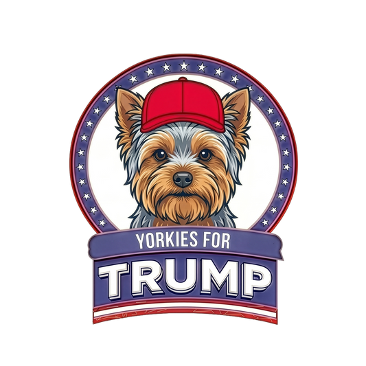 Yorkies for Trump T-Shirt — Patriotic Dog Lover Tee