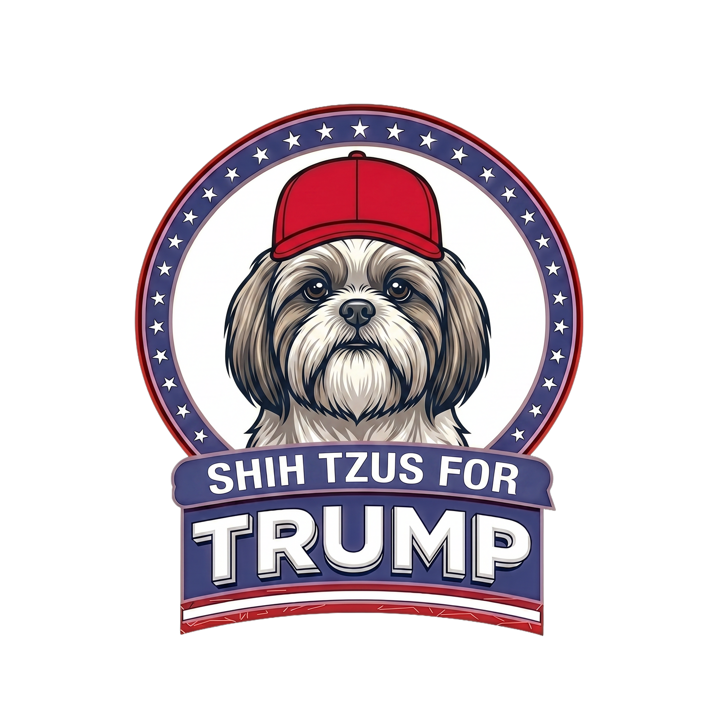 Shih Tzus for Trump T-Shirt — Pro-Trump Dog Lover Tee