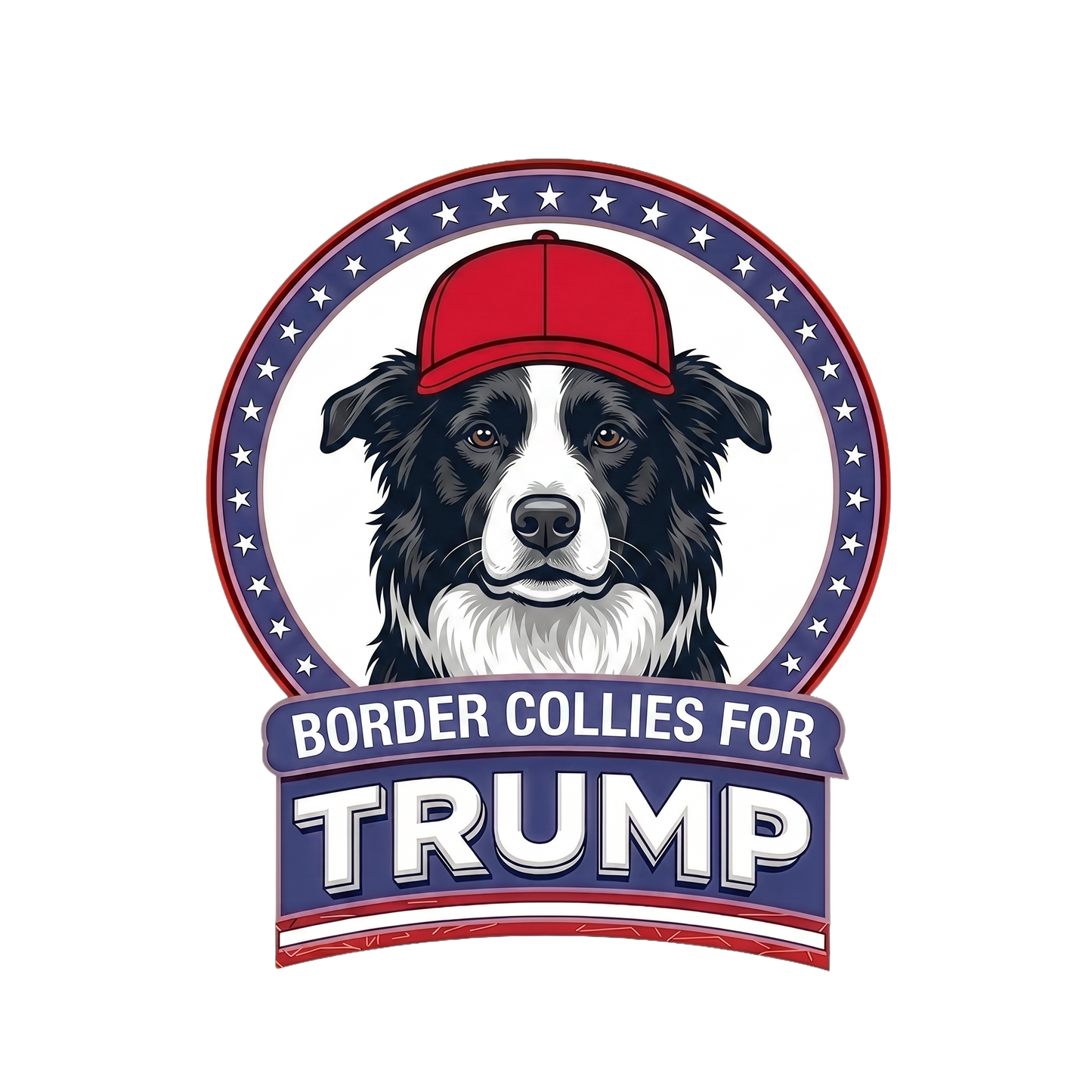 Border Collies for Trump T-Shirt — Pro-Trump Dog Lover Tee