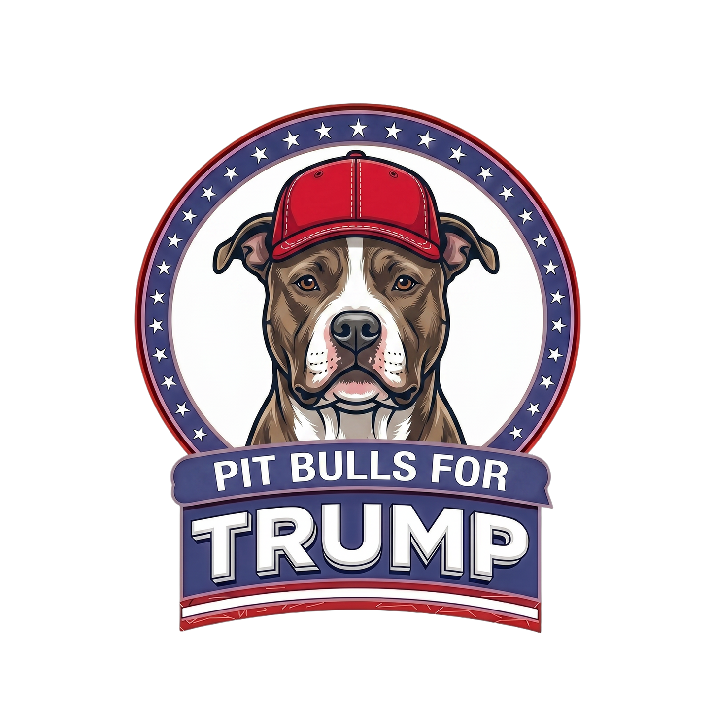 Pit Bulls for Trump T-Shirt — Political Pro-Pit Bull Graphic Tee