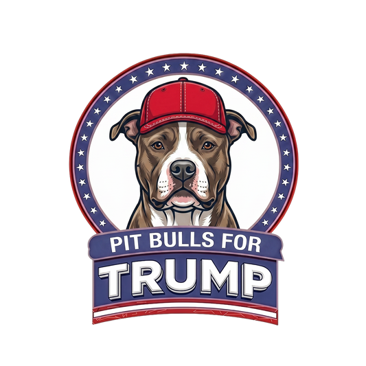 Pit Bulls for Trump T-Shirt — Political Pro-Pit Bull Graphic Tee