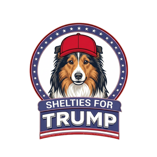 Shelties for Trump T-Shirt — Political Pro-Sheltie Graphic Tee