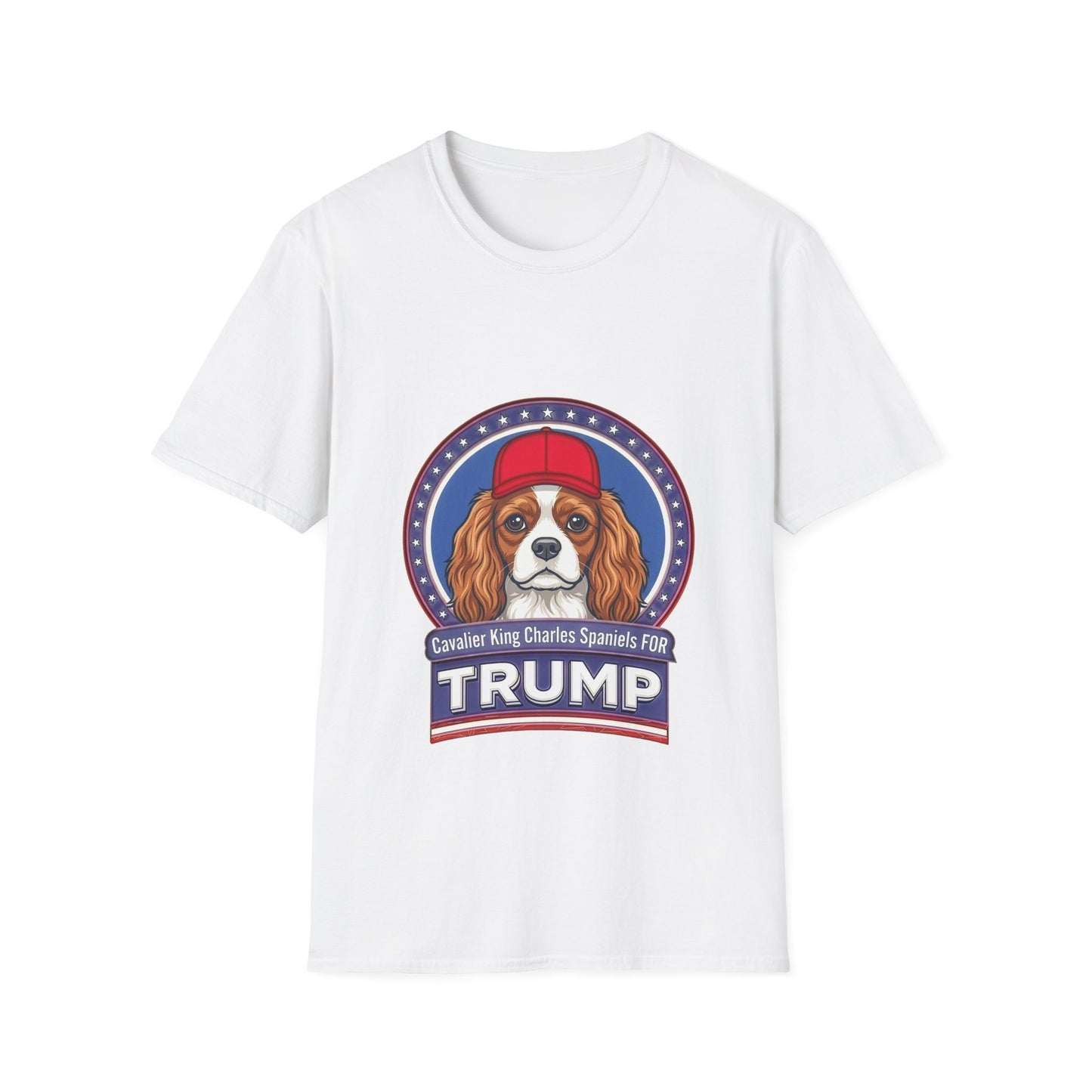 Cavalier King Charles Spaniels for Trump T-Shirt | Political Dog Design