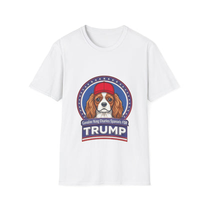 Cavalier King Charles Spaniels for Trump T-Shirt | Political Dog Design
