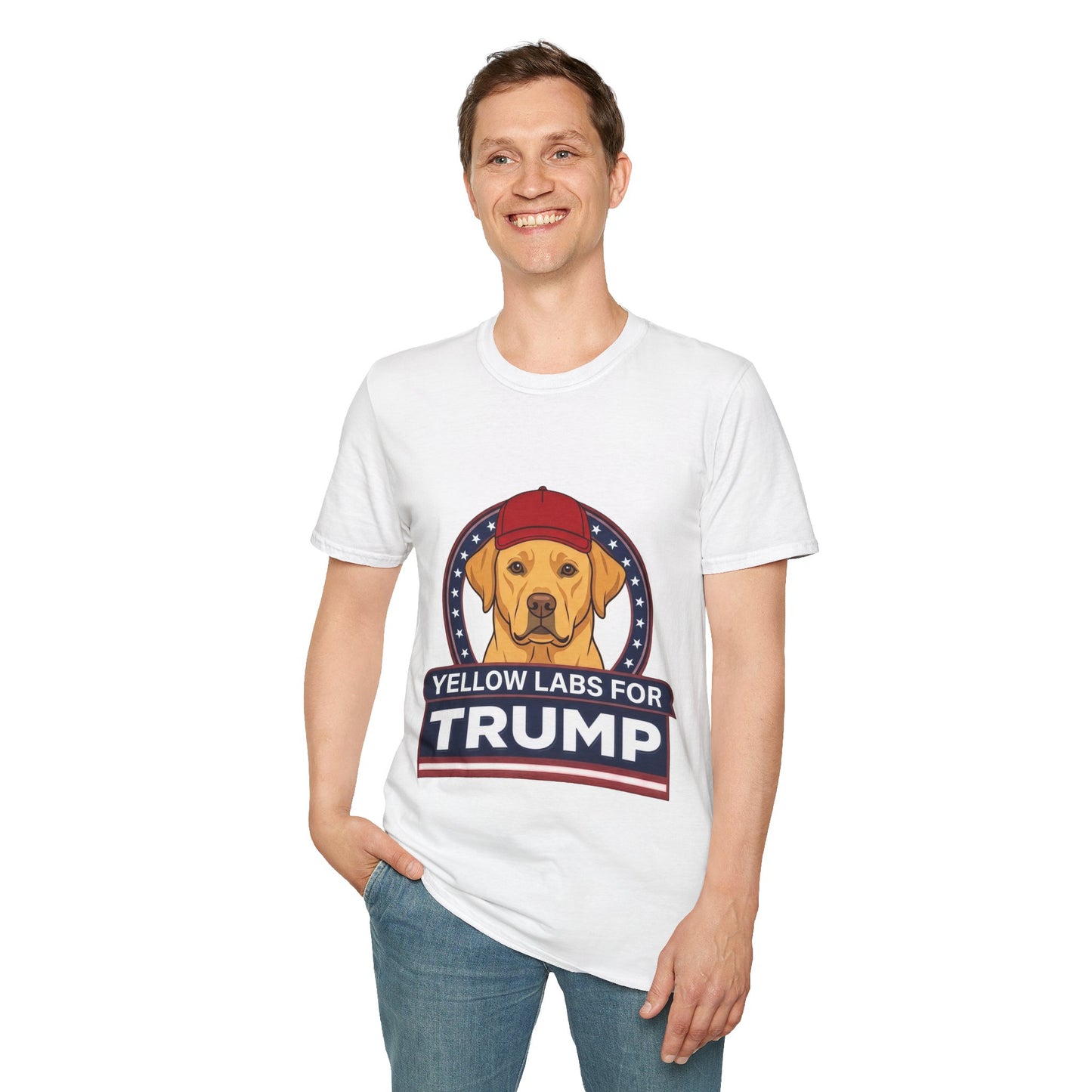 Yellow Labs for Trump T-Shirt — Pro-Trump Labrador Graphic Tee