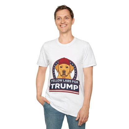 Yellow Labs for Trump T-Shirt — Pro-Trump Labrador Graphic Tee