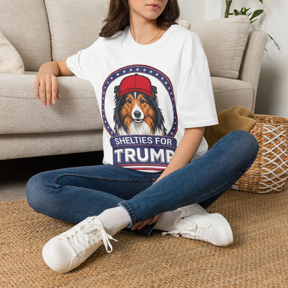 Shelties for Trump T-Shirt — Political Pro-Sheltie Graphic Tee