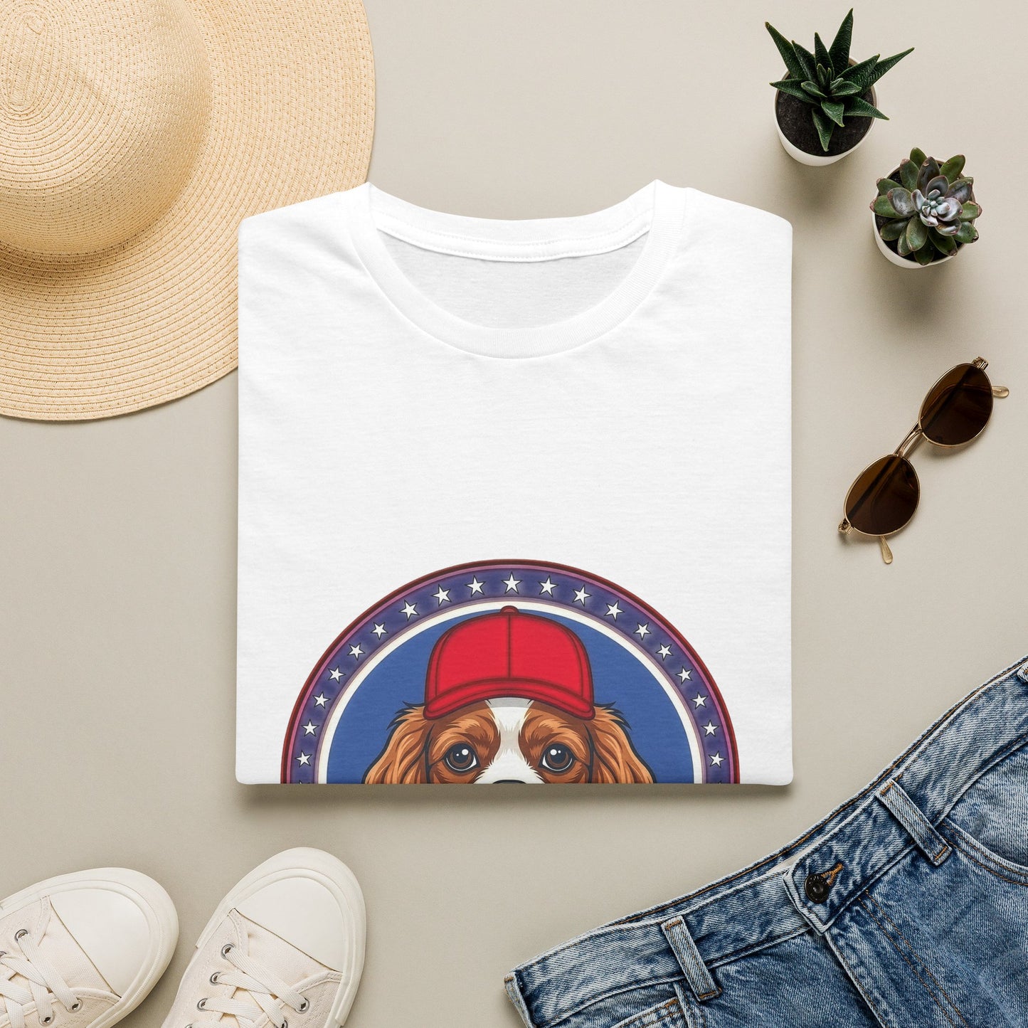 Cavalier King Charles Spaniels for Trump T-Shirt | Political Dog Design
