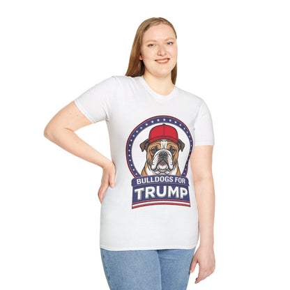Bulldogs for Trump T-Shirt | Patriotic Bulldog Graphic Tee