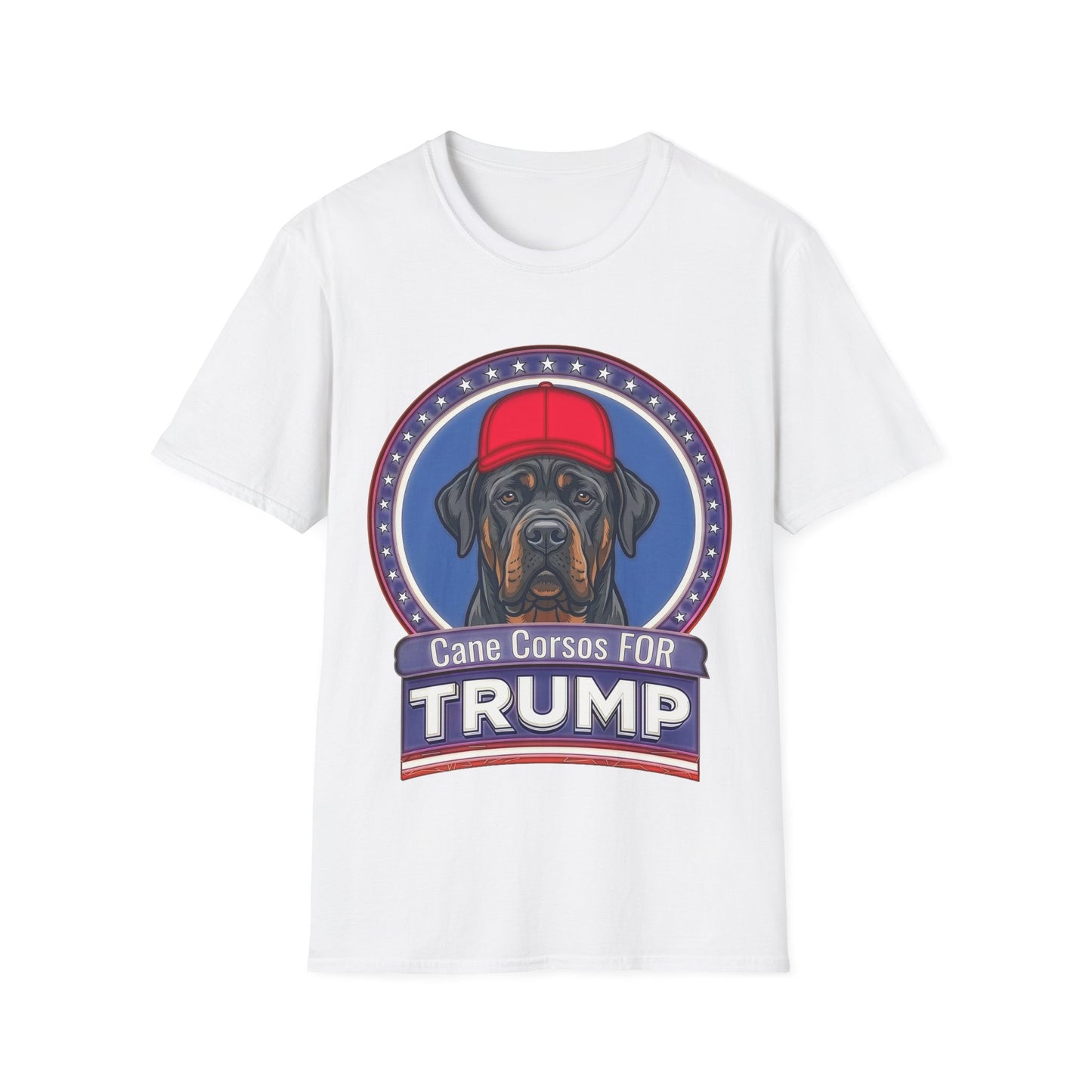 Cane Corso Trump Design T-Shirt | Political Dog Portrait