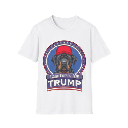 Cane Corso Trump Design T-Shirt | Political Dog Portrait