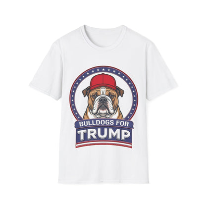 Bulldogs for Trump T-Shirt | Patriotic Bulldog Graphic Tee