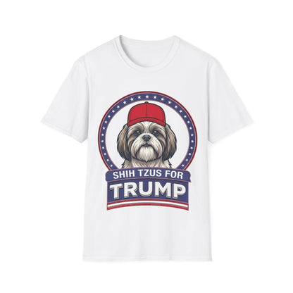 Shih Tzus for Trump T-Shirt — Pro-Trump Dog Lover Tee