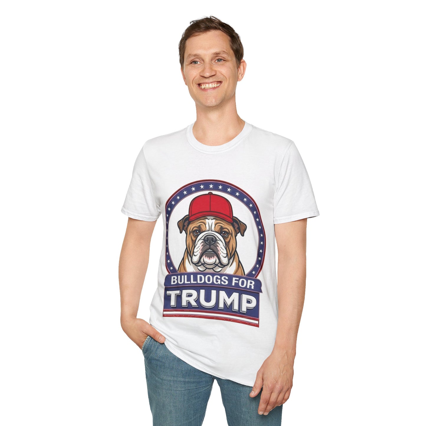 Bulldogs for Trump T-Shirt | Patriotic Bulldog Graphic Tee