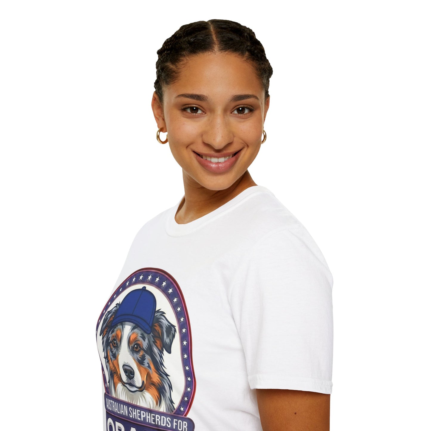 Australian Shepherds for Obama T-Shirt — Political Pro-Australian Shepherd Graphic Tee